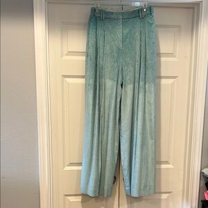 Partow Stylish Teal Wide-Leg Pants
